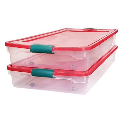 Homz Plastic Storage Tub & Tote