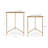 Tamara Mirrored Glass Top Nesting Tables