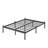 14" Black Metal Queen Bed Frame with Roman Style Legs-412087818