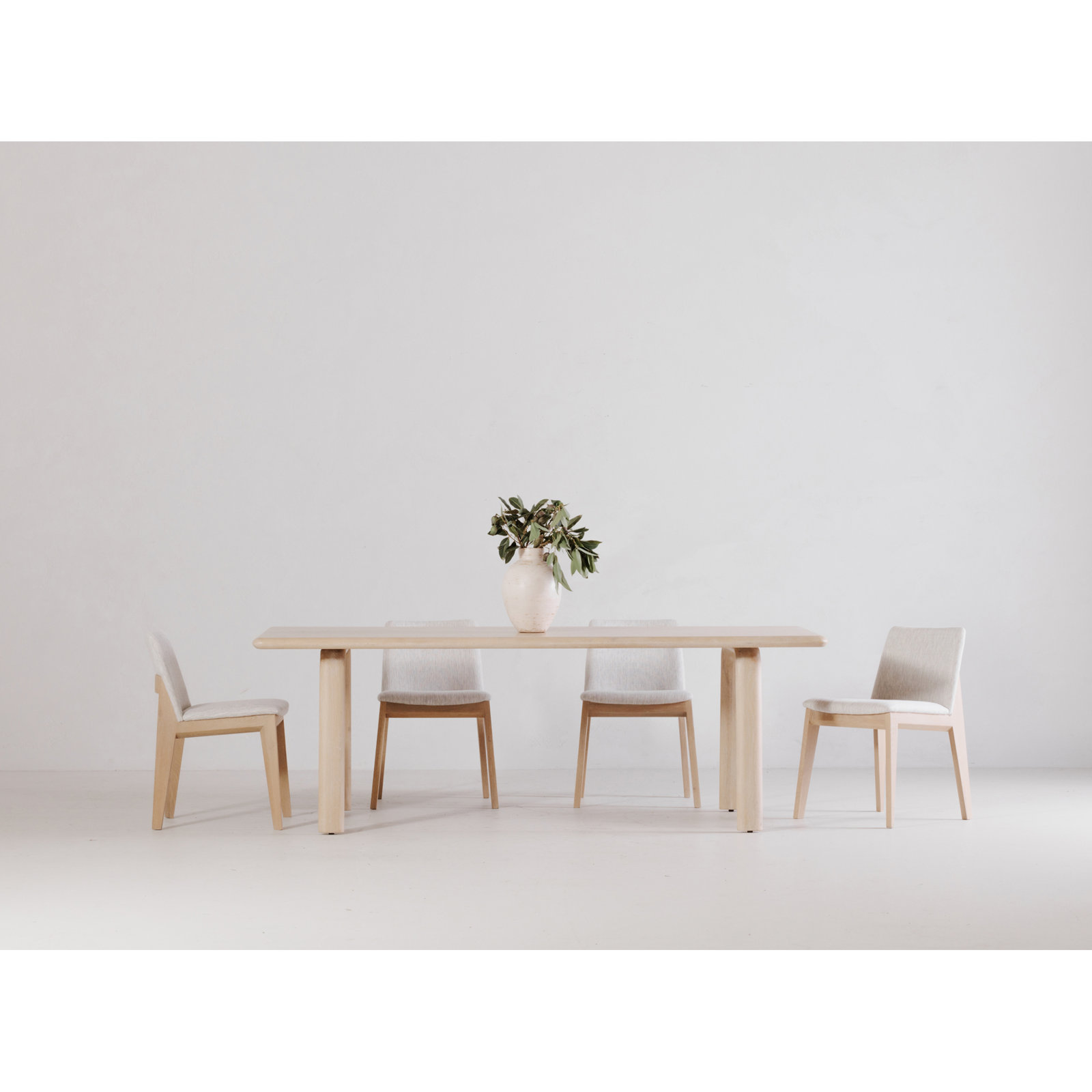 Dining Table Set, Walnut, Dark Gray