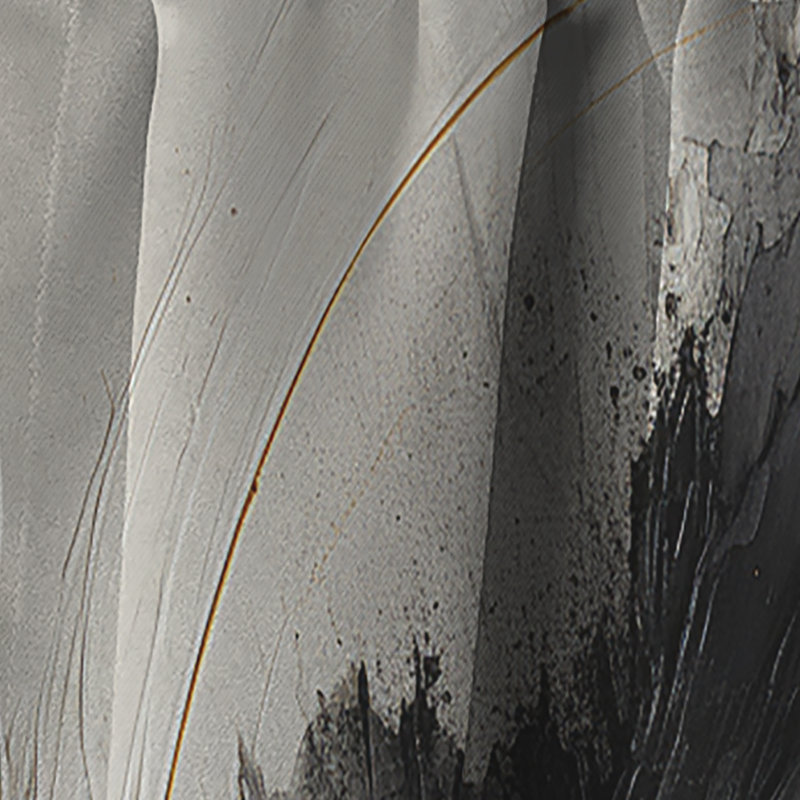 Dabney - Rideau abstrait occultant avec spirales abstraites - 1 panneau, L 52 po x L 95 po
