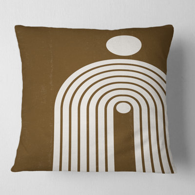 Housse et insert de coussin carré Terracotta Minimalist II