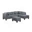 Canapé, chaise et repose-pieds rembourrés 104,5 po