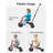 besrey 4 in 1 Toddler Bike, Toddler Tricycle for 1-3 Year Old, Trike with Push Handle, Backrest and Safety Belt, Birthday Gifts and Toys for Boys and Girls, Balance Bike-125329279