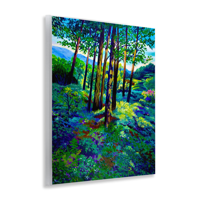 Plaque murale Blue Ridge Mountain Breezes, design par Lee Ann Zirbes