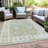 Machine Washable Indoor/Outdoor Xhevrie Sage Rug-1382111212