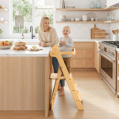  Tabouret de cuisine pour enfant pré-assemblé et pliable pré-assemblé
