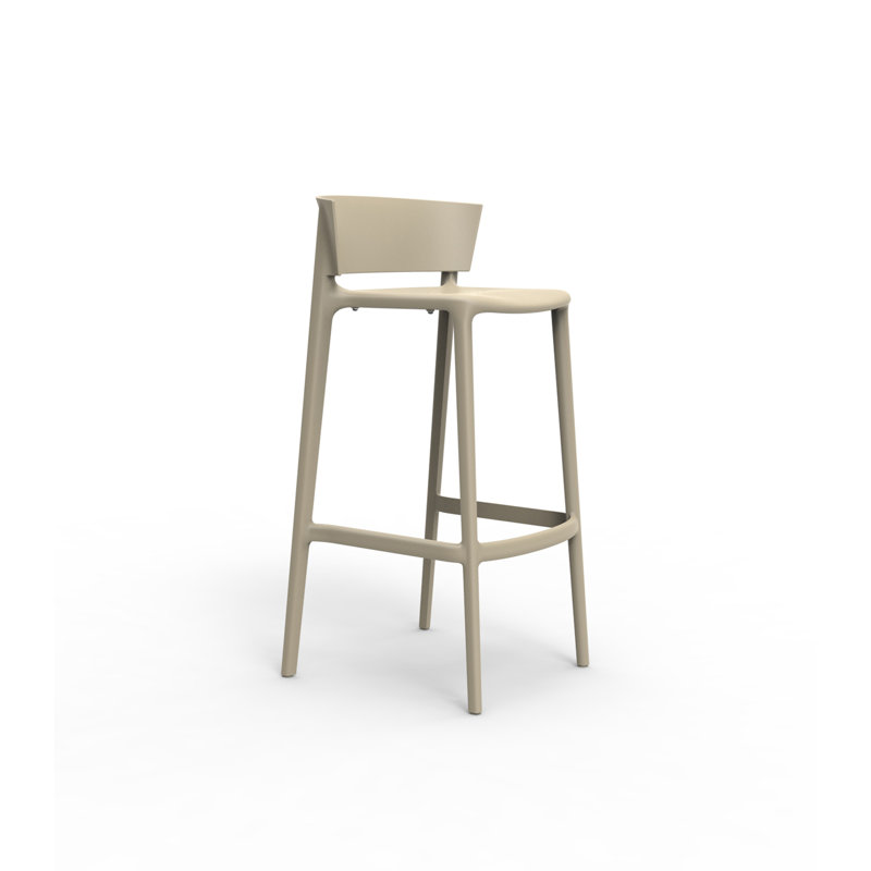 Tabouret de comptoir Afrique, Blanc, Tabouret de comptoir (siège d'une hauteur de 26 p
