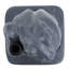 Support de parasol d'extérieur - Béton gris, adorable élément de grenouille, 14 po x 14 po x 16 po, base 62,33 lb en béton doux 14 po x 14 po x 16 po