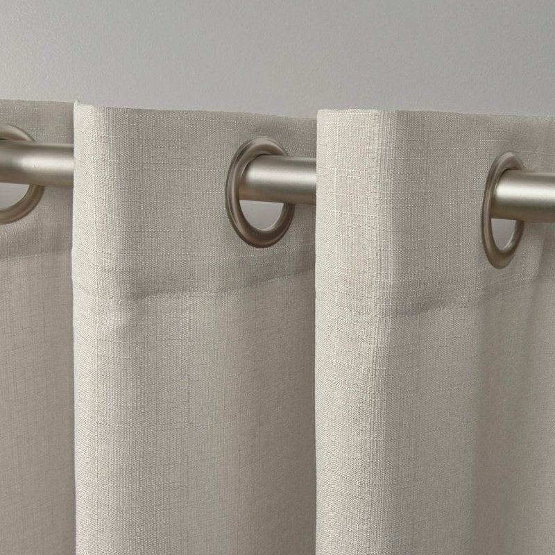 Semi Sheer Curtain Pair, 54" W x 96" L, Natural