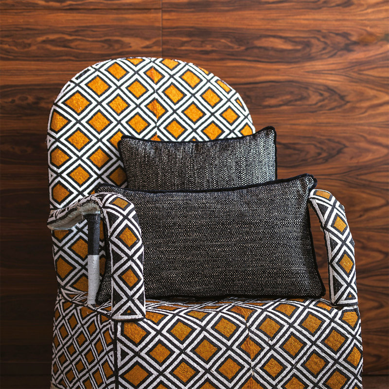 GEODE Linen Square Pillow Cover & Insert
