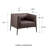 Manjola Faux Leather Accent Chair-1038551007