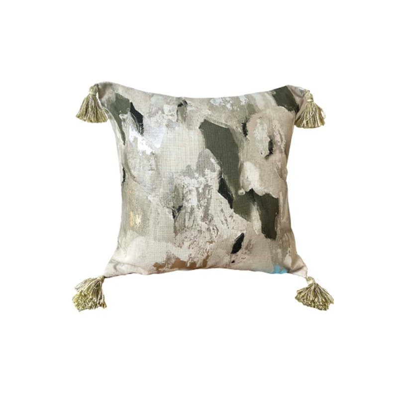 Simonska Abstract OLIVE Sqaure Throw Cushion