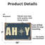 Ahoy (paquet de 2) enseigne de fantaisie en aluminium 7 po x 10 po