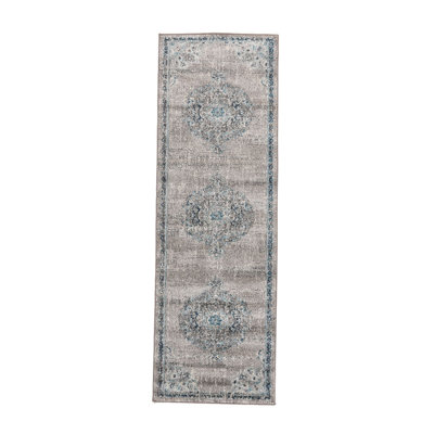 Tapis bleu / gris Nieve