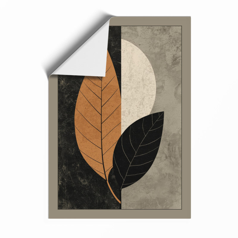 Divided Leaves Minimalist - Print, Unframed, A4 - 29.7 x 21.0 cm