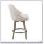 Élégant tabouret de comptoir pivotant avec siège confortable et pieds en bois durable pour les cuisines et les bars modernes-1403144610