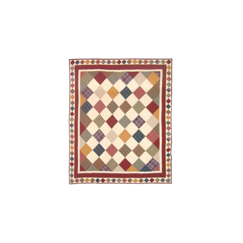 Rustic Cabin Quilted Throw Blanket