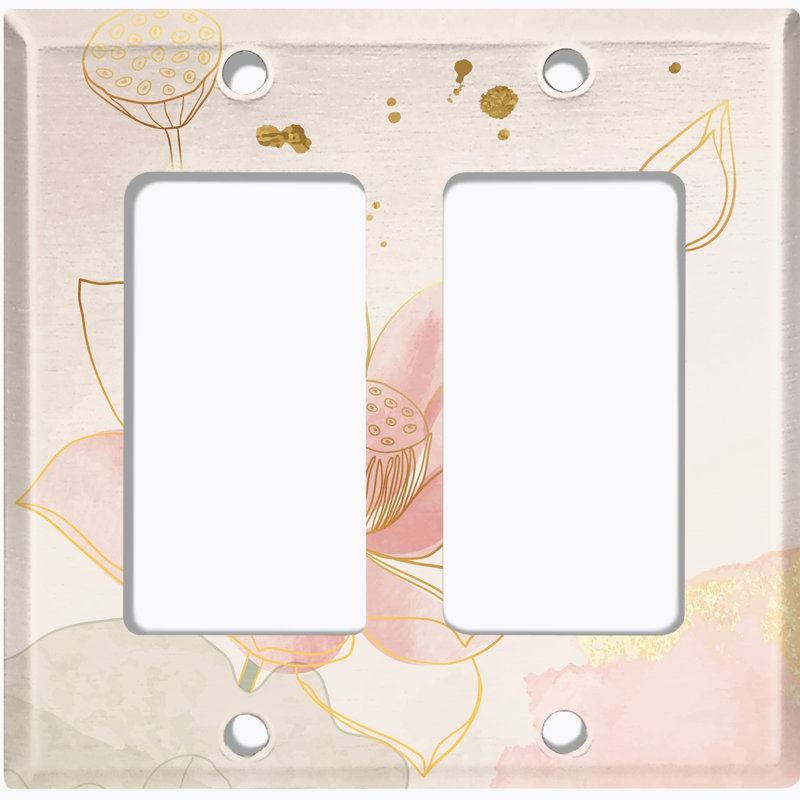 Plaque murale 2 prises doubles