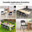 Chaises pliantes en cuir synthétique Crossland-731255796