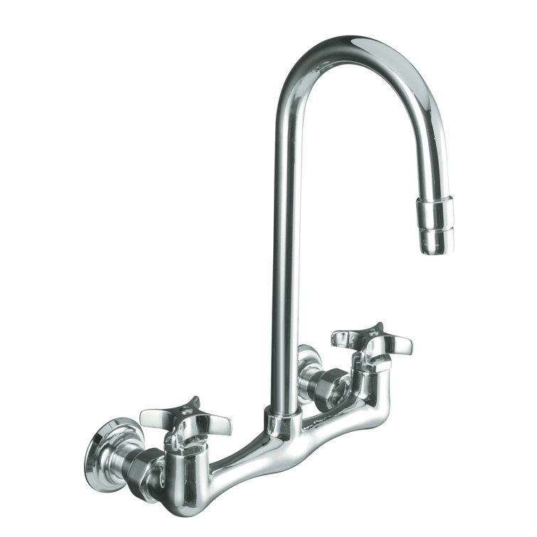 Triton® Double Cross Handle Utility Sink Faucet with Gooseneck Spout