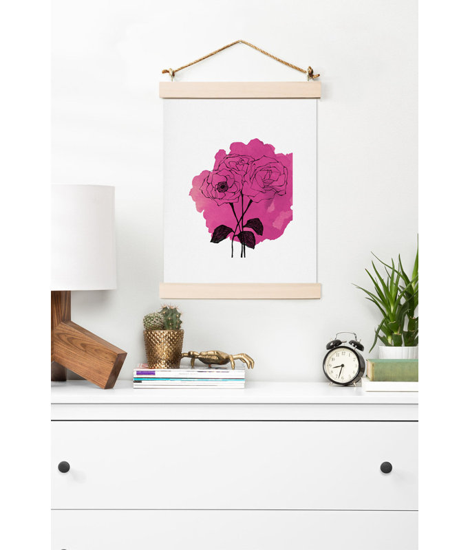 « rose spray roses », reproduction d’art, H 24 po x l 18 po x P 0,13 po