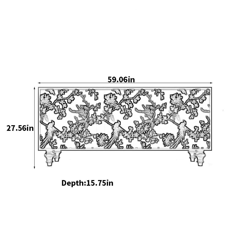 Classic Patterned Sideboard