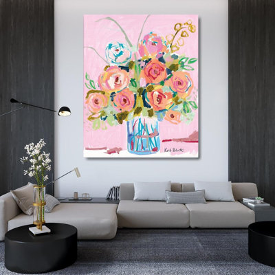 Art sur toile tendu avec Alcait Hill® Roberts, Kait Gallery, rose: Dreaming in Ballet Slipper