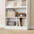 71" Tall Bookcase w/Display Rack & Fluted Design, 5 Tier Farmhouse Bookshelf with Wood Base, Wood Bookshelf Rustic Vintage Book Shelf for Office Library