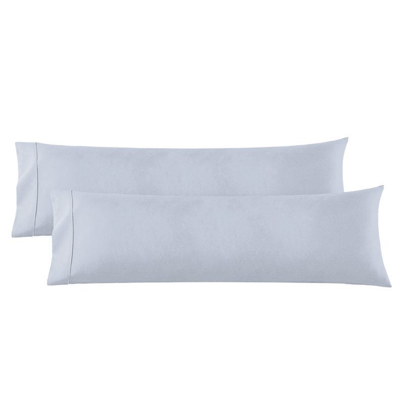Nestl 1800 Thread Count Body Pillowcase, Ice Blue, 2
