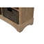 Armoire de rangement rustique avec deux tiroirs et quatre paniers en rotin classiques pour la salle à manger / salon-977643496