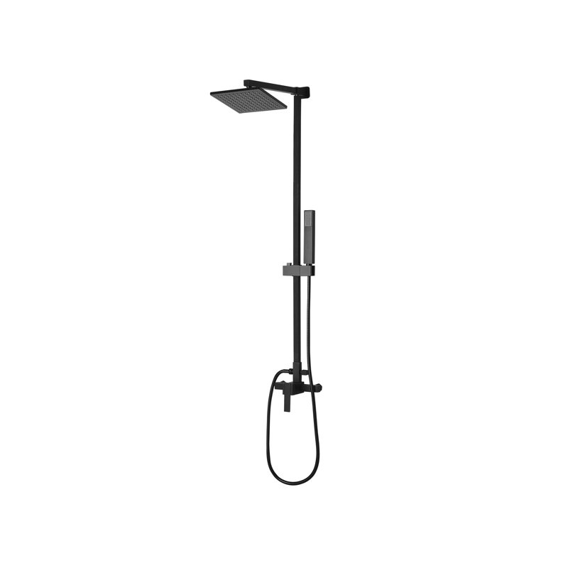 Keeble hermostatic Shower with Dual Shower Head, Black