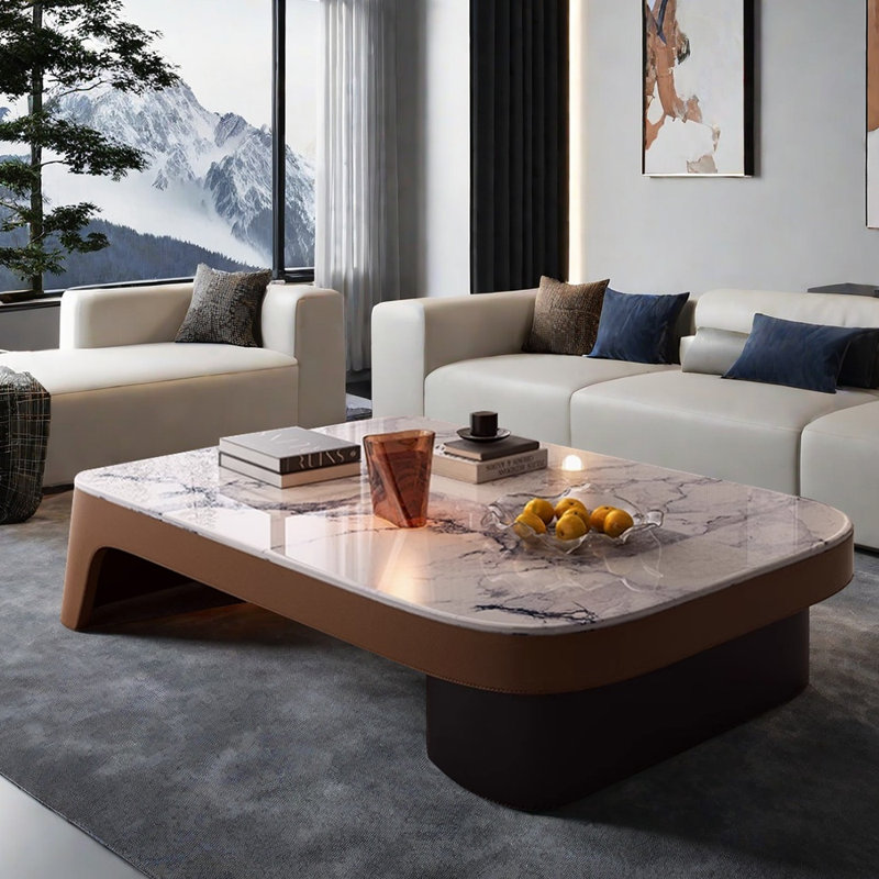 Table basse Luxury, Bleu ; blanc