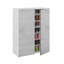 Cassand Multipurpose Cabinet Olathe, Shoe Cabinet With 2 Doors, 70X36H103 Cm