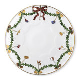 Star Fluted Christmas Christmas Cake Dish 12"