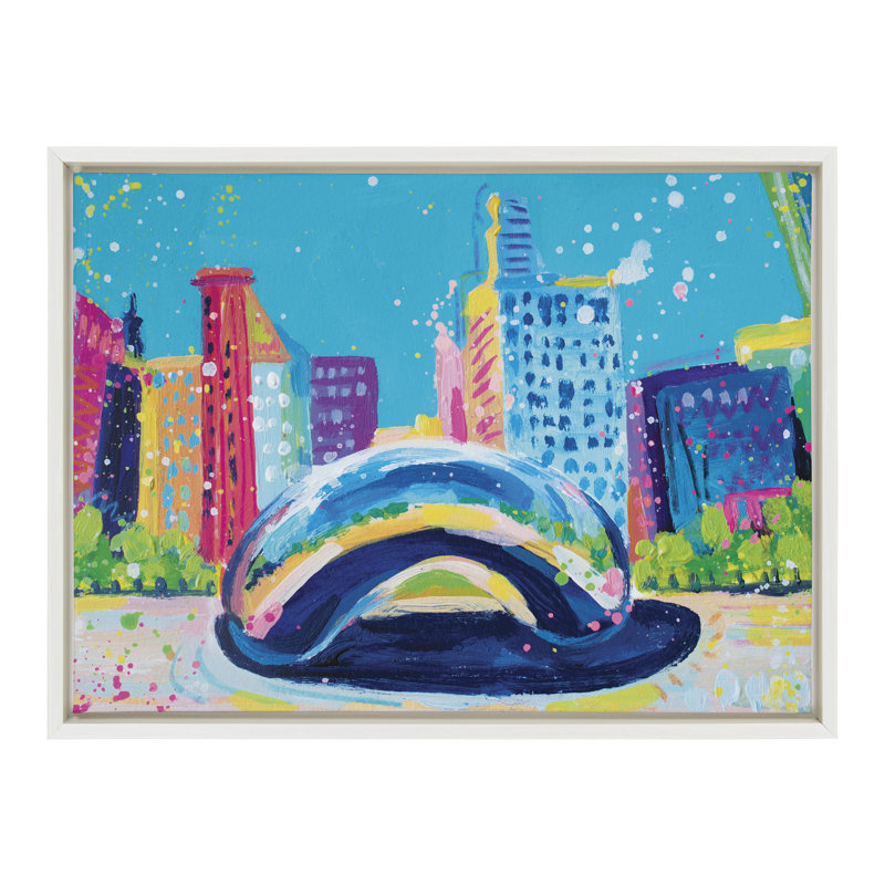 «Chicago Bean Study No. 2» par Rachel Christopoulos, reproduction d'art sur toile encadrée
