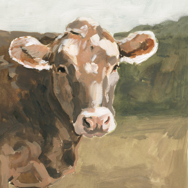 On The Pasture I by Victoria Barnes - Wrapped Canvas Painting, 76cm H x 76cm W x 3.8cm D