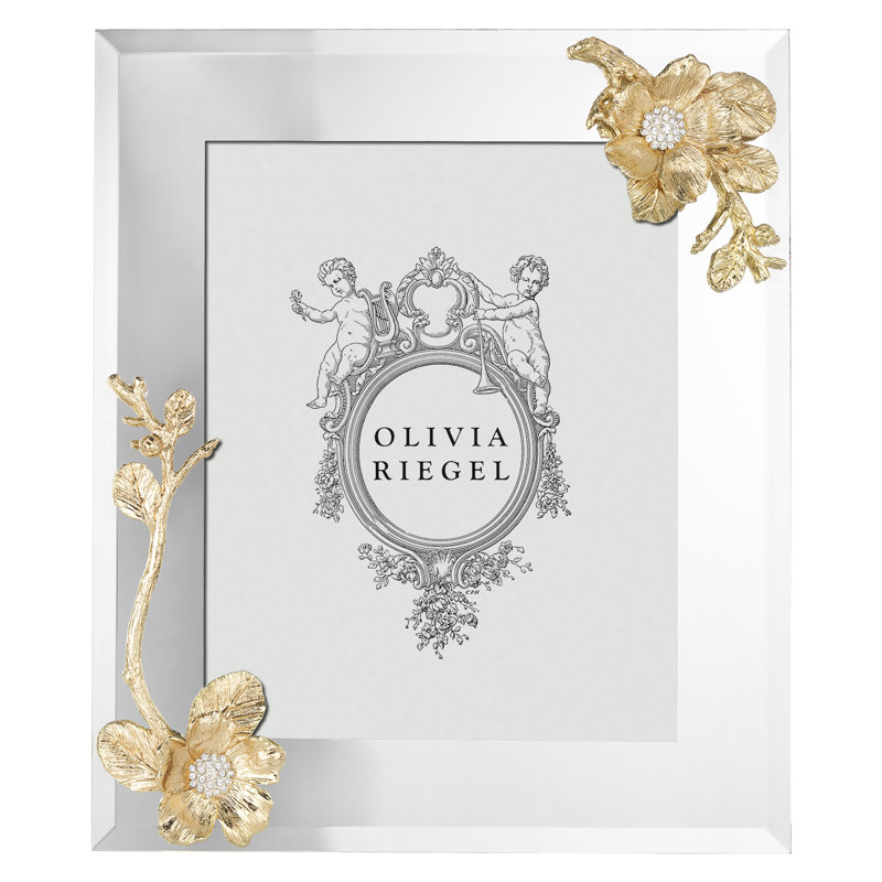 Botanica Glass Picture Frame, 8" x 10", Gold