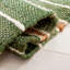Tapis rayé vert / naturel en jute / coton / laine tissé à la main Geissler-803991989