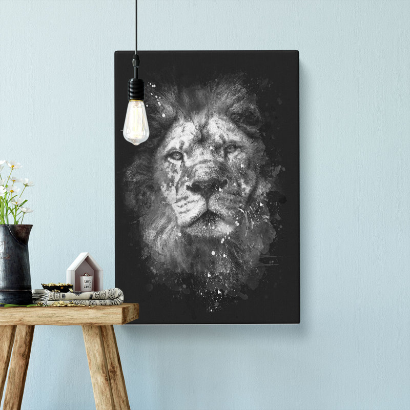 The Proud Lion - Wrapped Canvas, 50cm H x 35cm W x 3cm D
