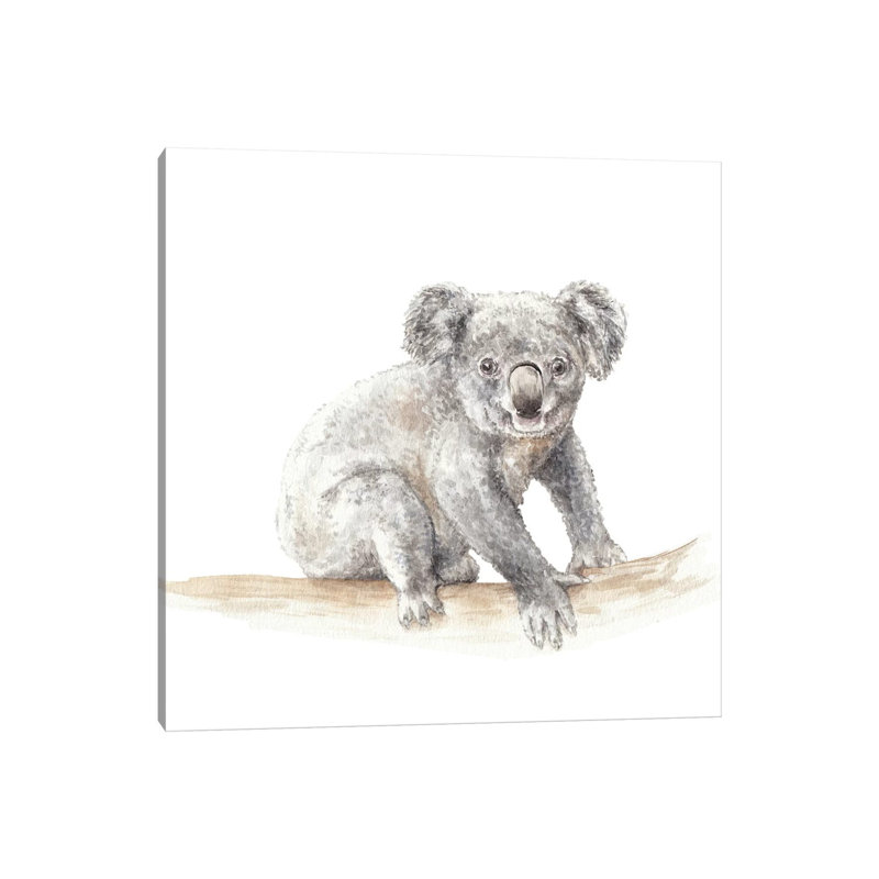 Koala by Wandering Laur - Wrapped Canvas Painting, 66.04 cm H x 66.04 cm W x 1.91 cm D