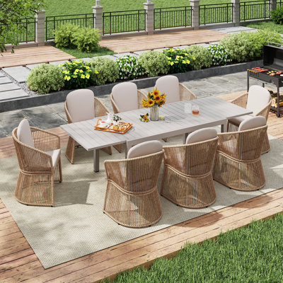 Outdoor Patio 8-person Dining Set