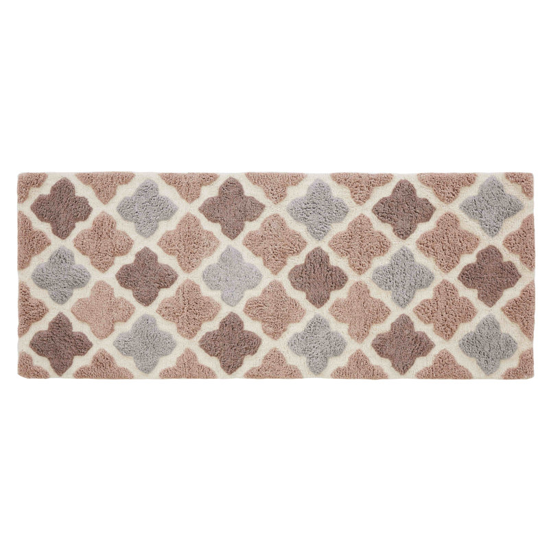 Tapis pour salle de bain Gerow, Champagne