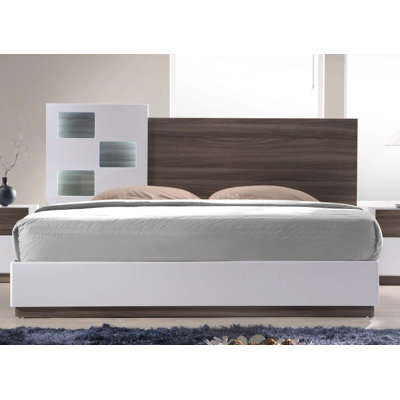 Lit plateforme tapissier Caudell