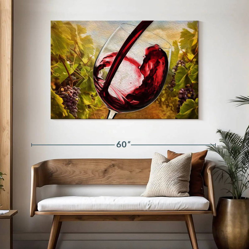 Yarlin Tuscan Vineyard, 32" H x 48" W
