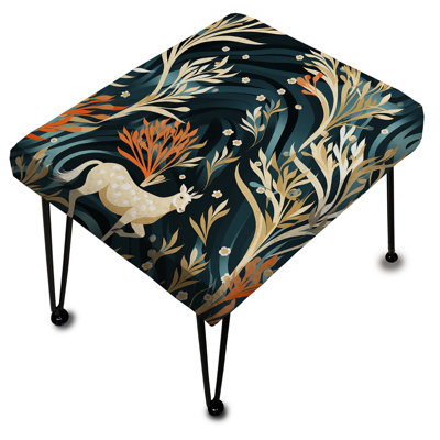Iannitto - Animal Print Rectangle Ottoman