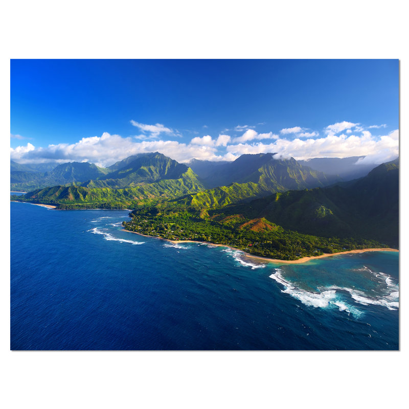 «Na Pali Coast Wide View», reproduction de photo sur toile tendue, H 30 po x l 40 po x P 1 po