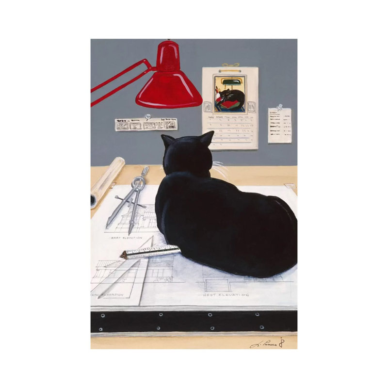 Harold The Architectural Paperweight by Jan Panico - Wrapped Canvas Print, 101.6 cm H x 66.04 cm W