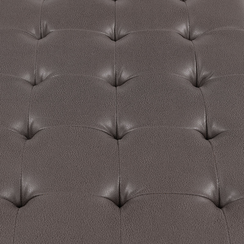 Leather Top Coffee Table