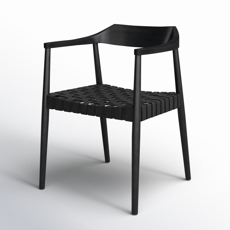 Fauteuil d'appoint Noreen, Cuir véritable noir, Noir, noir, noir, noir